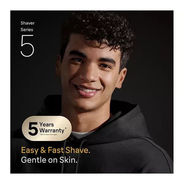 BRAUN Series 5 52-B7000cc Wet & Dry Shaver with SmartCare Centre - Blue