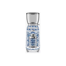 Buy Smeg,Smeg Dolce & Gabbana Mediterraneo Coffee Grinder - Blue/White (CGF01DGBUK) - Gadcet UK | UK | London | Scotland | Wales| Near Me | Cheap | Pay In 3 | Coffee Grinder Accessories
