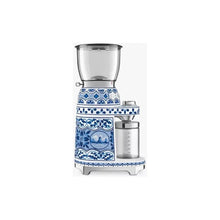 Buy Smeg,Smeg Dolce & Gabbana Mediterraneo Coffee Grinder - Blue/White (CGF01DGBUK) - Gadcet UK | UK | London | Scotland | Wales| Near Me | Cheap | Pay In 3 | Coffee Grinder Accessories