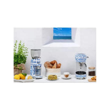 Buy Smeg,Smeg Dolce & Gabbana Mediterraneo Coffee Grinder - Blue/White (CGF01DGBUK) - Gadcet UK | UK | London | Scotland | Wales| Near Me | Cheap | Pay In 3 | Coffee Grinder Accessories