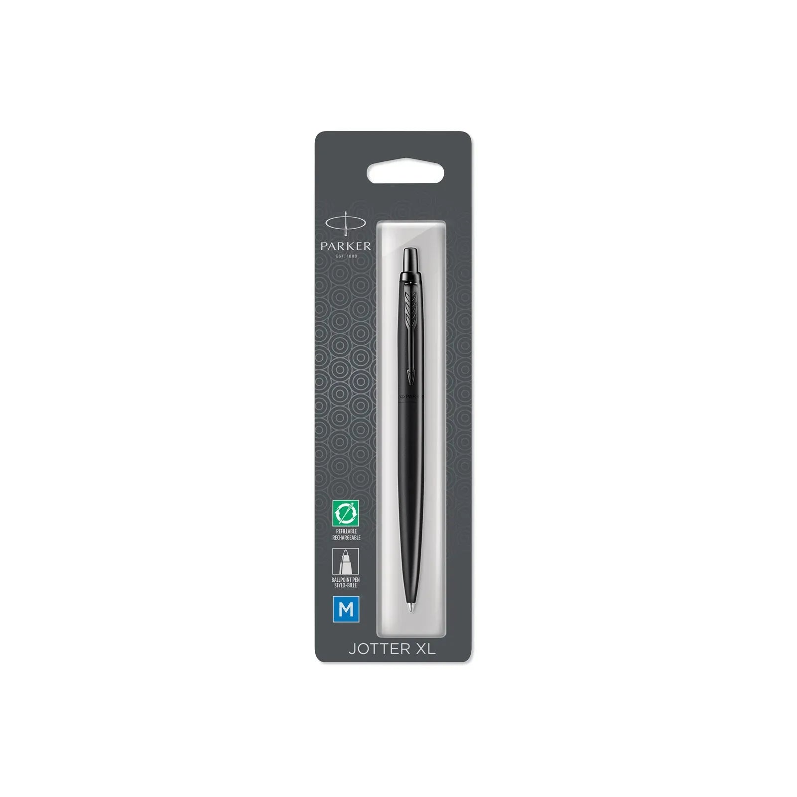 Buy Parker,Parker Jotter XL Ballpoint Pen: Monochrome Matte Black Edition | Blue Ink - Gadcet UK | UK | London | Scotland | Wales| Near Me | Cheap | Pay In 3 | Ballpoint Pens