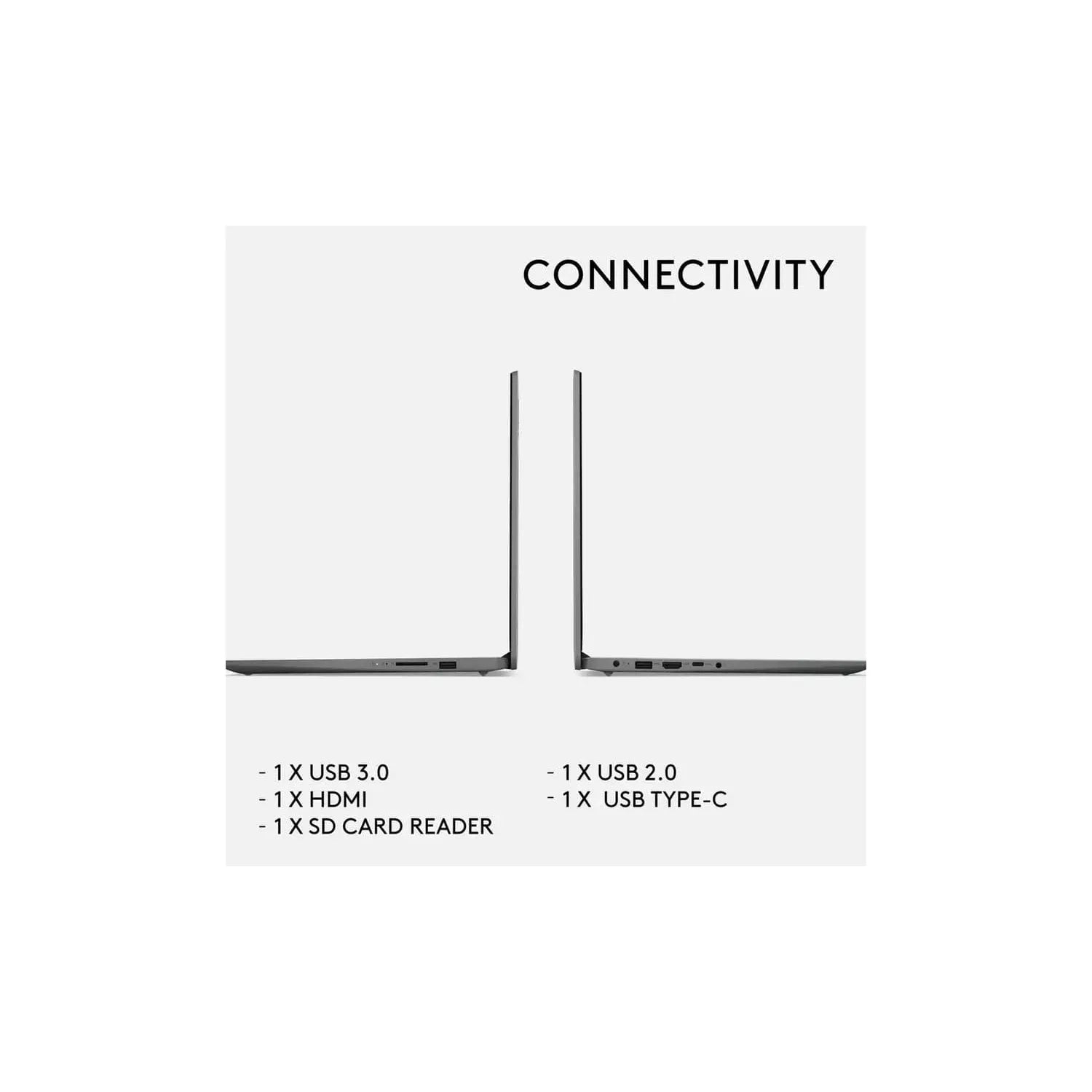 Lenovo,Lenovo IdeaPad 1 15.6in AMD Ryzen 3 - 7320U @ 2.4GHz, 8GB RAM, 256GB SSD, Laptop - Cloud Grey - Gadcet.com