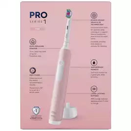 Oral-B Pro 1 Electric Toothbrush + Travel Case - Pink