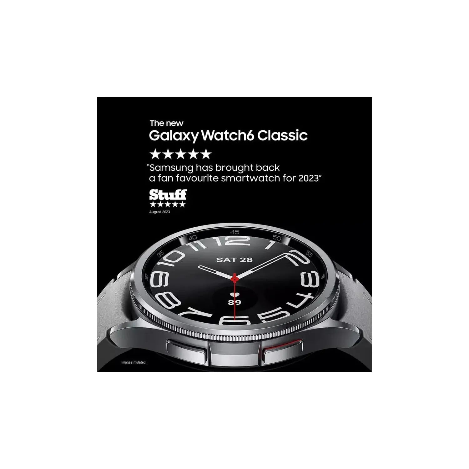 Samsung Galaxy Watch6 Classic 47mm Smart Watch - Black - 2