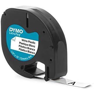 Buy DYMO,DYMO LetraTag Genuine Plastic Label Tapes | 12mm x 4m | Black Print on White | Durable Self-Adhesive Multi-Surface Rolls | Pack of 2 - Gadcet UK | UK | London | Scotland | Wales| Near Me | Cheap | Pay In 3 | Label tapes & Refill Rolls