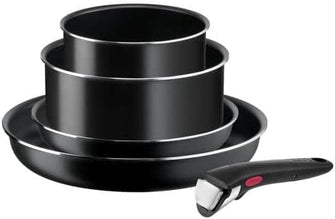Buy TEFAL,TEFAL Ingenio L1549043 Easy Cook & Clean 5 Pcs Saucepan & Frying Pan Non-Stick Cookware Set, Black - Gadcet UK | UK | London | Scotland | Wales| Near Me | Cheap | Pay In 3 | Kitchen Tools & Utensils