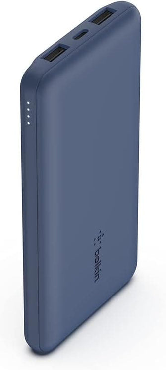 Buy Belkin,Belkin USB C Portable Power Bank (10000 mAh with 1 USB C Port and 2 USB A Ports for up to 15W Charging for iPhone, Android, AirPods, iPad, and More) – Blue - Gadcet UK | UK | London | Scotland | Wales| Ireland | Near Me | Cheap | Pay In 3 | Power Adapters & Chargers
