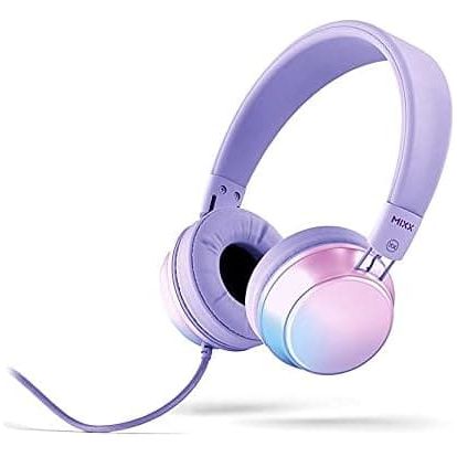 Buy MIXX,Mixx Audio | Limited Edition OX1 On-Ear Stereo Foldable Headphones With In-Line Mic - Headphones for girls teens kids, Pink and Purple Mermaid - 3.5mm Jack - Gadcet UK | UK | London | Scotland | Wales| Ireland | Near Me | Cheap | Pay In 3 | Headphones