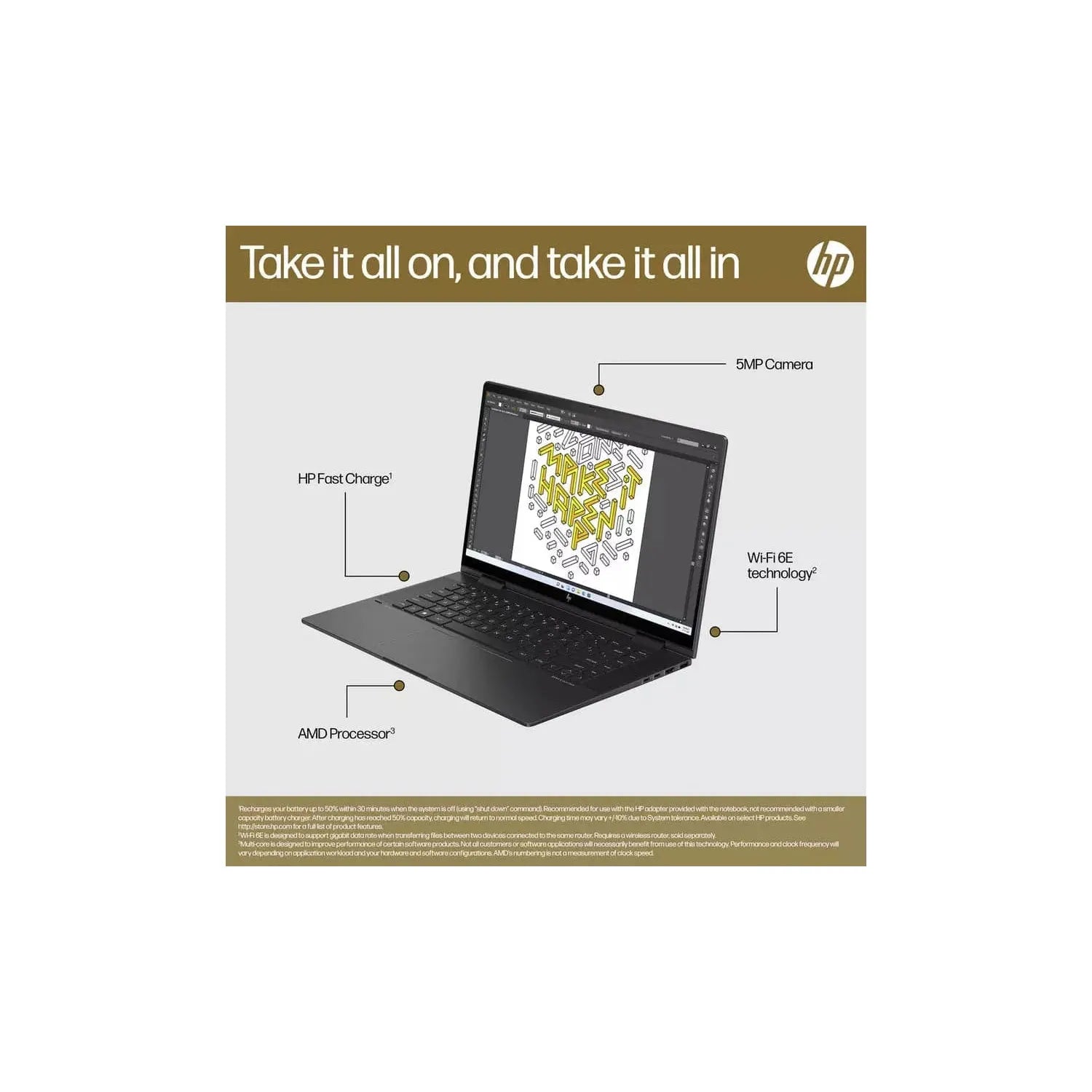 Buy HP,HP ENVY x360 15-fh0001na Convertible Laptop, AMD Ryzen 5 Processor, 8GB RAM, 512GB SSD, 15.6" Full HD Touchscreen, Black - Gadcet UK | UK | London | Scotland | Wales| Near Me | Cheap | Pay In 3 | Laptops