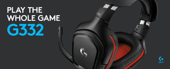 Buy Logitech,Logitech G332 Wired Gaming Headset - Black|Red - Gadcet UK | UK | London | Scotland | Wales| Ireland | Near Me | Cheap | Pay In 3 | Headphones & Headsets
