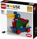LEGO House 40501 The Wooden Duck Limited Edition 1 – Exclusive 621-Piece Collectible Display Set, Moving Beak, Display Stand