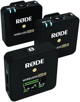 Rode,RØDE Wireless Go II Dual Channel Wireless System with Built-in Microphones - Gadcet.com