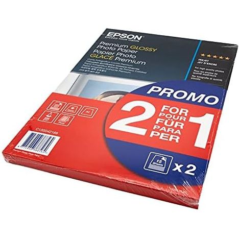 Buy Epson,Epson Premium Glossy Photo Paper A4 – 2-for-1 Pack (15 Sheets + 15 Free) – White – C13S042169 - Gadcet UK | UK | London | Scotland | Wales| Near Me | Cheap | Pay In 3 | Printer & Copier Paper
