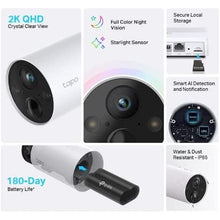 TP-Link,TP-Link Tapo 2K QHD Wireless Outdoor Security Camera, 1-Cam with Hub included, 180-Day Rechargeable Battery, 4MP, Colour Night Vision, AI Detection, SD Storage, Works with Alexa & Google (Tapo C420S1) - Gadcet.com