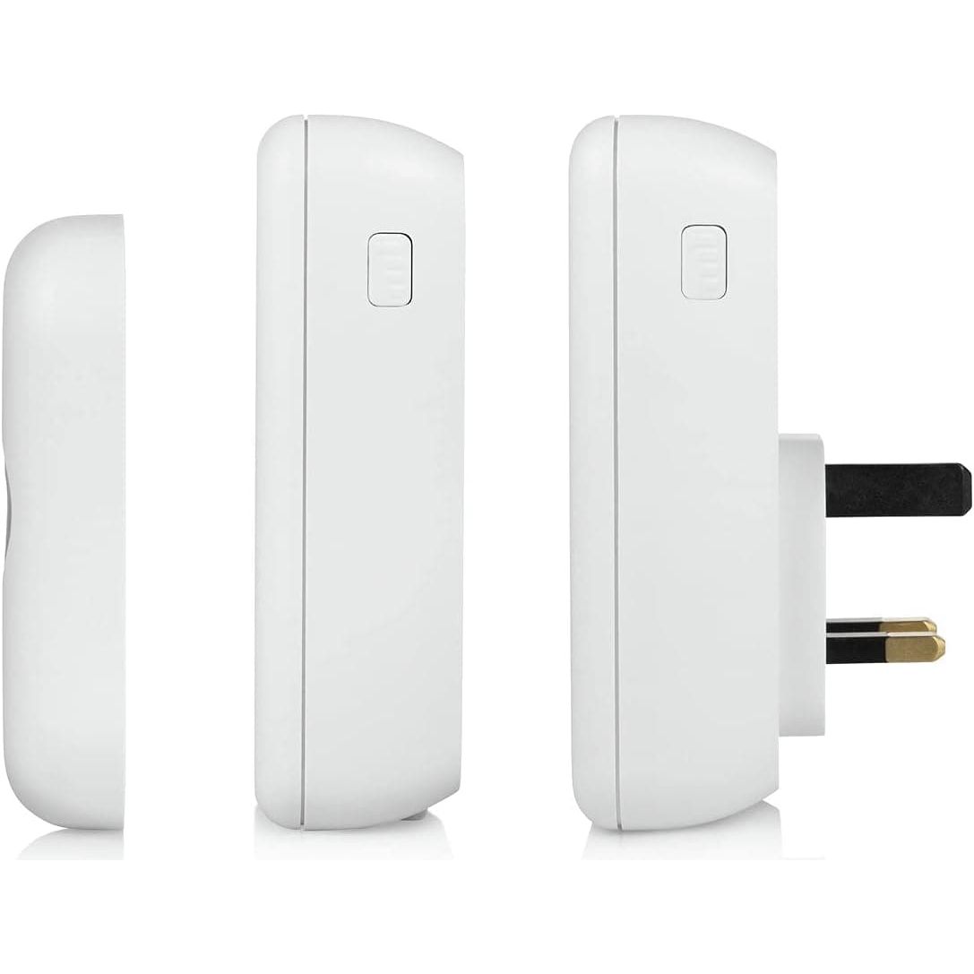 Buy Byron,Byron Wireless Doorbell Set Twin Pack - Portable & Plug-In, 150m Range, 16 Melodies, White - Gadcet UK | UK | London | Scotland | Wales| Near Me | Cheap | Pay In 3 | Electronics