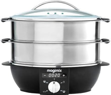 Buy Magimix,Magimix 11582 2-Basket Independent 1900W Steamer – Black & Chrome - Gadcet UK | UK | London | Scotland | Wales| Near Me | Cheap | Pay In 3 | Food Cookers & Steamers