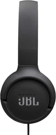 JBL Tune 520 C Comfort Fit Wired On Ear Headphones with Microphone, Pure Bass Sound, EQ Presets, USB-C Connectivity, Foldable Design and Tangle-Free Cable, Black