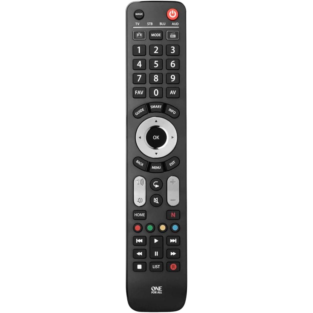 Buy One For All,One For All Evolve 4 URC7145 Universal Remote Control - Gadcet UK | UK | London | Scotland | Wales| Ireland | Near Me | Cheap | Pay In 3 | Remote Controls