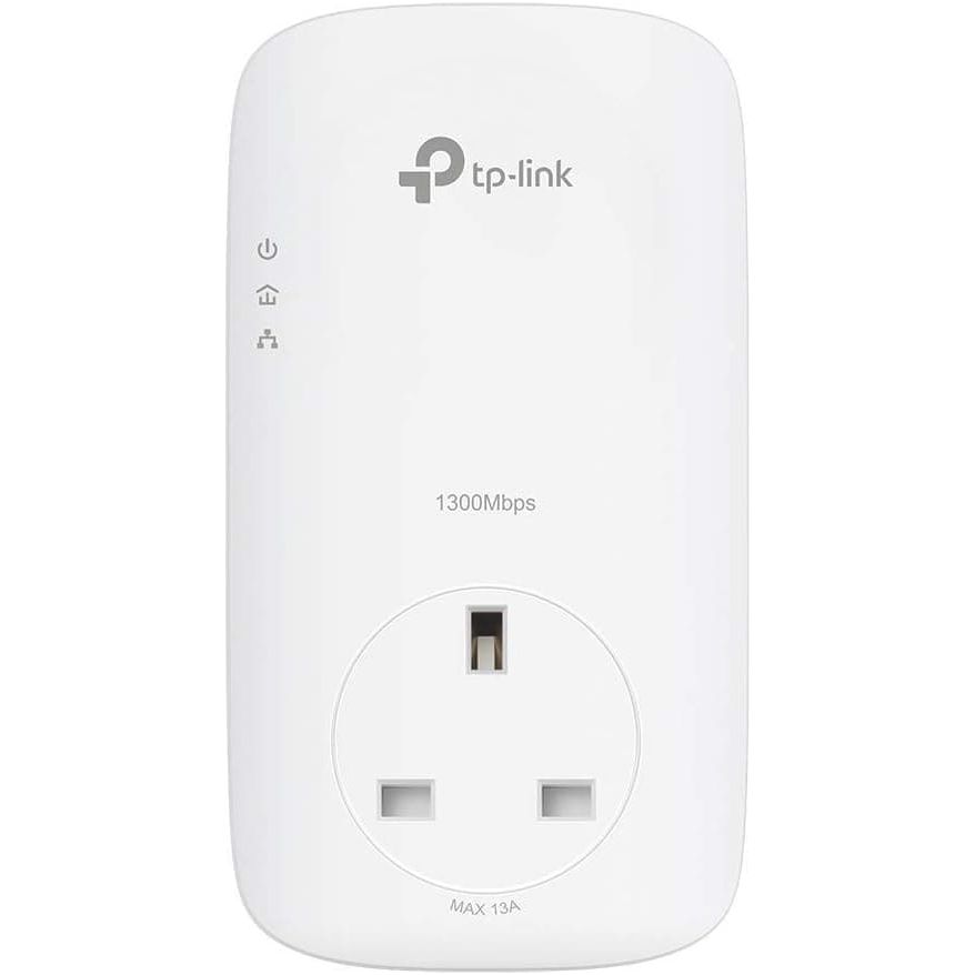TP-Link TL-PA8033PKIT AV1300 3-Port Gigabit Passthrough 2x2 MIMO Powerline Adapter Starter Kit, No Configuration Required, UK Plug TP-Link TL-PA8033PKIT AV1300 3-Port Gigabit Passthrough 2x2 MIMO Powerline Adapter Starter Kit, No Configuration Required, UK Plug