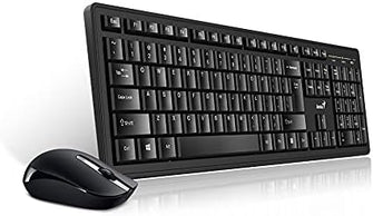 Buy Genius,Genius Smart KM-8200 Wireless Keyboard and Mouse Combo - Black - Gadcet.com | UK | London | Scotland | Wales| Ireland | Near Me | Cheap | Pay In 3 | Computer Accessories