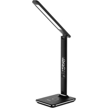 Buy groov-e,Groov-e Ares Desk LED Lamp with Wireless Charging Pad & Clock - Black - Gadcet UK | UK | London | Scotland | Wales| Near Me | Cheap | Pay In 3 | Lamps