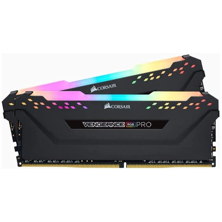 Buy Corsair,Corsair CMW32GX4M2E3200C16 VENGEANCE RGB PRO 32GB (2x16GB) DDR4 3200 (PC4-25600) C16 Desktop memory – Black - Gadcet.com | UK | London | Scotland | Wales| Ireland | Near Me | Cheap | Pay In 3 | RAM