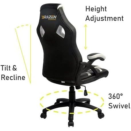 Buy BraZen Puma,Puma Ergonomic Gaming Chair for Adults – PC/Office Computer Chair with High-Back Support – Black & Green - Gadcet UK | UK | London | Scotland | Wales| Near Me | Cheap | Pay In 3 | Office Equipment