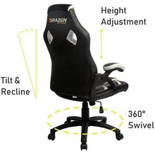 Buy BraZen Puma,Puma Ergonomic Gaming Chair for Adults – PC/Office Computer Chair with High-Back Support – Black & Green - Gadcet UK | UK | London | Scotland | Wales| Near Me | Cheap | Pay In 3 | Office Equipment