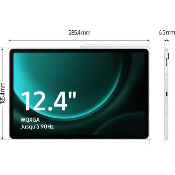 Buy Samsung,Samsung Galaxy Tab S9 FE+ 5G - 128GB, 12.4", Grey, Unlocked - Gadcet UK | UK | London | Scotland | Wales| Near Me | Cheap | Pay In 3 | Tablet Computers