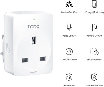 Buy Tapo,Tapo P110M WiFi Smart Plug – Energy Monitoring, MATTER Compatible, Works with Alexa, Google, Apple HomeKit, SmartThings, Device Sharing - Gadcet UK | UK | London | Scotland | Wales| Near Me | Cheap | Pay In 3 | Plug