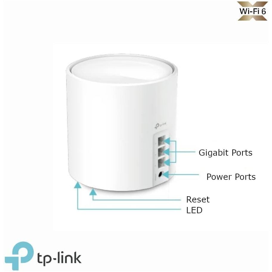 Buy TP-Link,TP-Link Deco X50 AX3000 Whole Home AI-Driven Mesh Wi-Fi 6 System, Dual-Band with Gigabit Ports, Coverage up to 6,500 ft2, Connect up to 150 devices, 1 GHz Dual-Core CPU, HomeShield Security, Pack of 3 - Gadcet UK | UK | London | Scotland | Wales| Ireland | Near Me | Cheap | Pay In 3 | Network Cards & Adapters