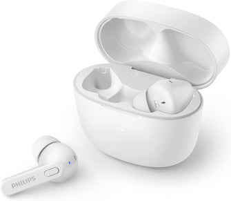 Buy Philips,PHILIPS TAT2206WT/00 Earbuds - Bluetooth, Splash & Sweat Resistant, Up to 18 Hrs Playtime, Built-in Mic, Soft Silicone Tips in 3 Sizes, Comfort Fit, White - Gadcet UK | UK | London | Scotland | Wales| Near Me | Cheap | Pay In 3 | Headphones & Headsets