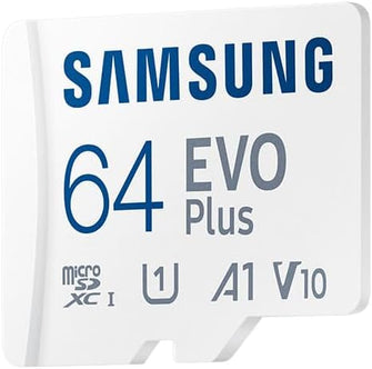 Buy SAMSUNG,Samsung EVO Plus 64GB 4K Ready MicroSDXC Card UHS-I U1 with SD Adapter - Gadcet UK | UK | London | Scotland | Wales| Near Me | Cheap | Pay In 3 | Flash Memory Cards
