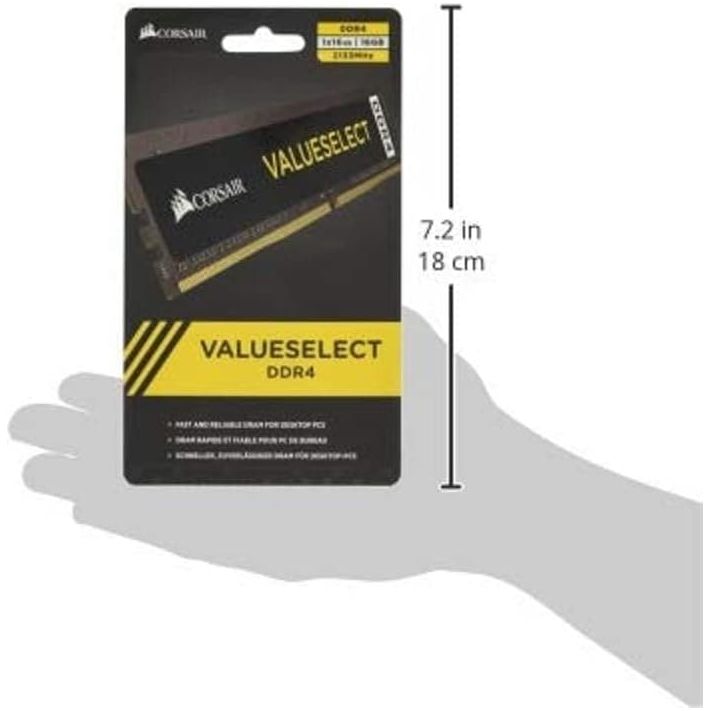 Buy ‎Corsair,Corsair CMV16GX4M1A2133C15 Value Select 16 GB (1 x 16 GB) DDR4 2133 MHz CL15 Mainstream Desktop Memory Module - Black - Gadcet UK | UK | London | Scotland | Wales| Ireland | Near Me | Cheap | Pay In 3 | Computer Components