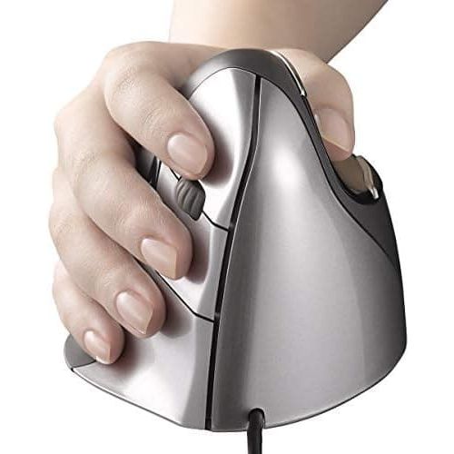 Buy Evoluent,Ergonomic mouse Evoluent VerticalMouse 4 Right Regular Grey/Silver, Medium/Large - Gadcet UK | UK | London | Scotland | Wales| Ireland | Near Me | Cheap | Pay In 3 | Keyboard & Mouse