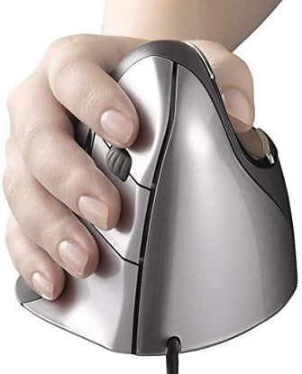 Buy Evoluent,Ergonomic mouse Evoluent VerticalMouse 4 Right Regular Grey/Silver, Medium/Large - Gadcet UK | UK | London | Scotland | Wales| Ireland | Near Me | Cheap | Pay In 3 | Keyboard & Mouse