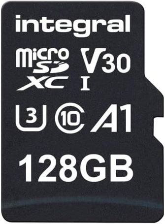 Buy Integral,Integral 128GB Micro SD Card 4K Video Premium High Speed Memory Card SDXC Up to 100MB s Read and 50MB s Write speed V30 C10 U3 UHS-I A1 - Gadcet UK | UK | London | Scotland | Wales| Near Me | Cheap | Pay In 3 | Flash Memory Cards