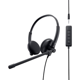 Buy Dell,Dell WH1022 Stereo Headset - Black - Gadcet UK | UK | London | Scotland | Wales| Near Me | Cheap | Pay In 3 | Headsets