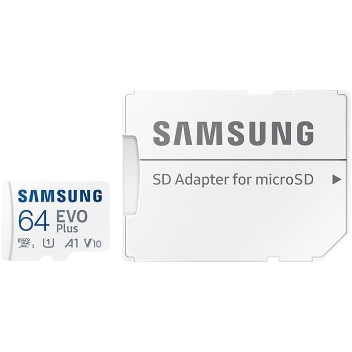 Buy SAMSUNG,Samsung EVO Plus 64GB 4K Ready MicroSDXC Card UHS-I U1 with SD Adapter - Gadcet UK | UK | London | Scotland | Wales| Near Me | Cheap | Pay In 3 | Flash Memory Cards
