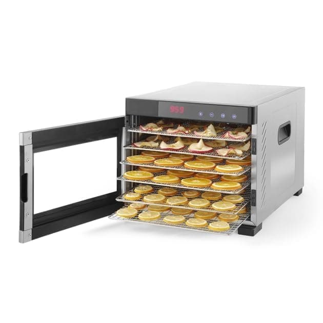 Buy SousVideTools,SousVideTools Hendi 6-Tray Stainless Steel Food Dehydrator with Touch Panel, Timer & Thermostat Control for Fruit, Meat, and Vegetables - Gadcet UK | UK | London | Scotland | Wales| Near Me | Cheap | Pay In 3 | Kitchen Appliances