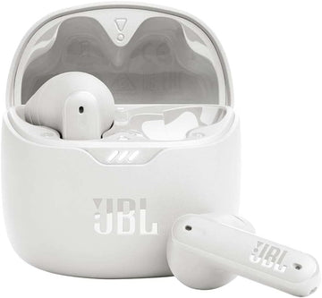 JBL Tune Flex In-Ear Bluetooth Headphones, Water-Resistant Noise-Cancelling Earphones with 32 Hours of Battery Life, White