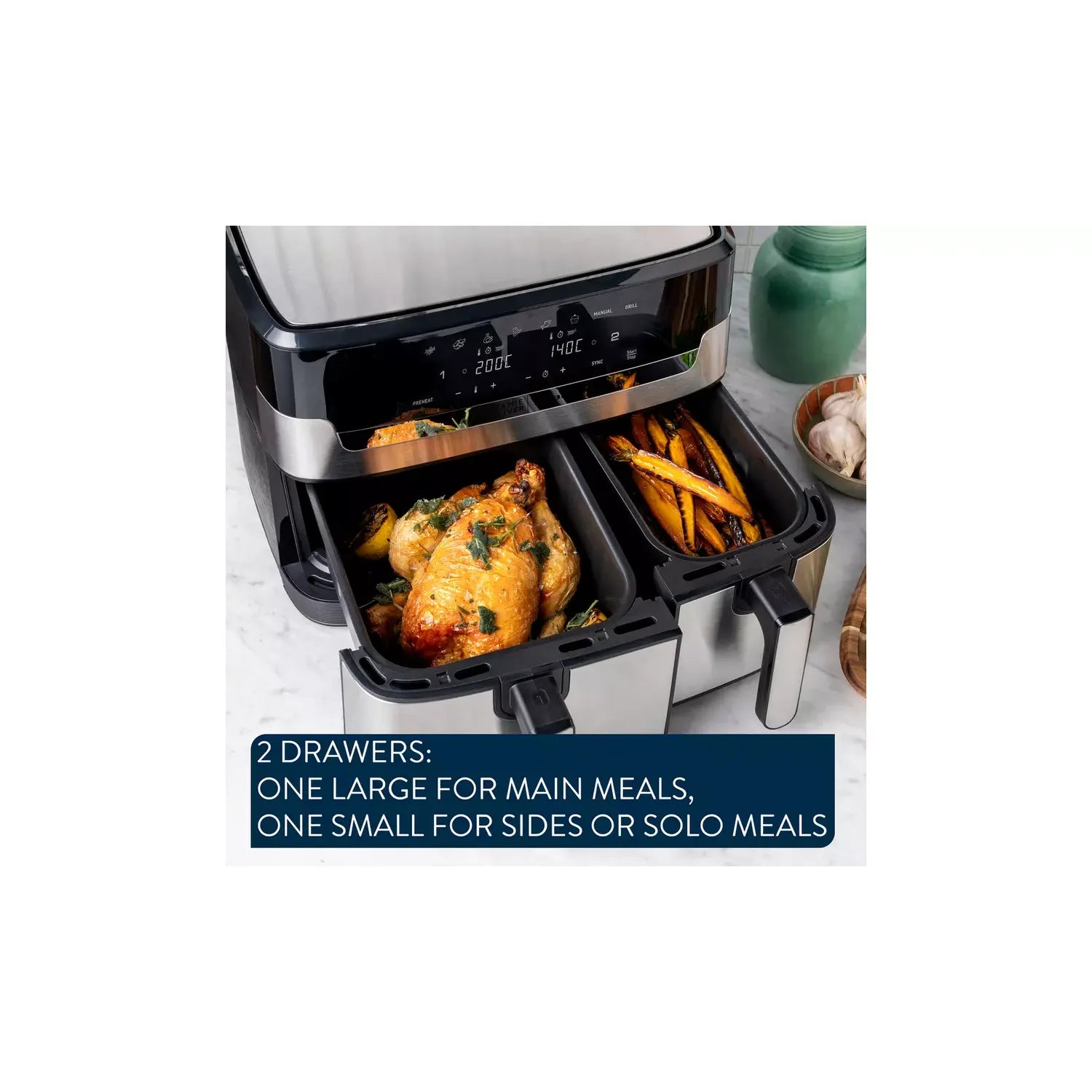 Buy Cashtro Ltd,Jamie Oliver Tefal Easy Fry 8.3L Air Fryer Stainless Steel - Gadcet UK | UK | London | Scotland | Wales| Near Me | Cheap | Pay In 3 | Air Fryer