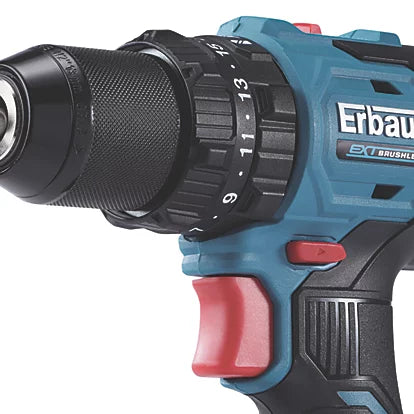 Buy Erbauer,Erbauer ECCD18-Li 18V Brushless Combi Drill – High-Performance Cordless Hammer Drill with 2.0Ah EXT Battery & Charger - Gadcet UK | UK | London | Scotland | Wales| Near Me | Cheap | Pay In 3 | Hammer Drills
