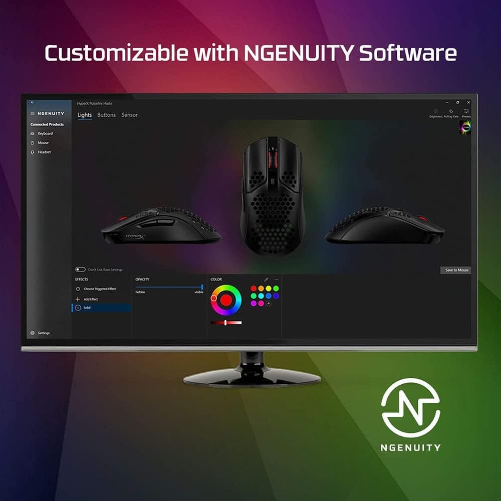 Buy HyperX,HyperX Pulsefire Haste - Gaming Mouse - Black-Red - Gadcet UK | UK | London | Scotland | Wales| Ireland | Near Me | Cheap | Pay In 3 | Computer Accessories