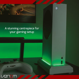 Buy Venom,Venom LED Light-Up Console Stand for Xbox Series S | Illuminated Vertical Stand & Cooling Support - Gadcet UK | UK | London | Scotland | Wales| Near Me | Cheap | Pay In 3 | Xbox Accessories