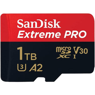 Buy SanDisk,SanDisk 1TB Extreme PRO microSDXC Card with RescuePro Deluxe, 200 MB/s, A2 App Performance, UHS-I Class 10 U3 V30, for Smartphones, Action Cameras, Drones - Gadcet UK | UK | London | Scotland | Wales| Near Me | Cheap | Pay In 3 | Flash Memory Cards