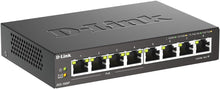 D-Link DGS-1008P 8-Port Gigabit Unmanaged PoE+ Network Switch – 4 PoE Ports, 60W Power Budget, Plug & Play, Metal Case