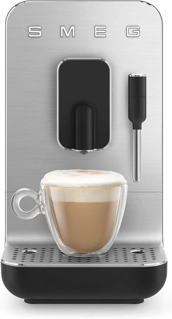 Buy Smeg,Smeg BCC02BLMUK Bean to Cup Coffee Machine, Retro 50's Style, Steam Wand, Matte Black - Gadcet UK | UK | London | Scotland | Wales| Near Me | Cheap | Pay In 3 | Coffee Makers & Espresso Machines