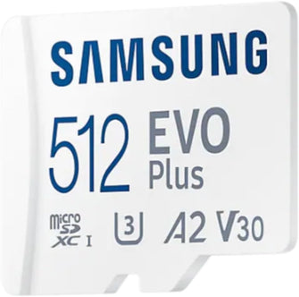 Buy Samsung,Samsung EVO Plus 512GB microSDXC Memory Card – U3, Class 10, A2, Up to 130MB/s Read Speed – with SD Adapter - Gadcet UK | UK | London | Scotland | Wales| Near Me | Cheap | Pay In 3 | Flash Memory Cards