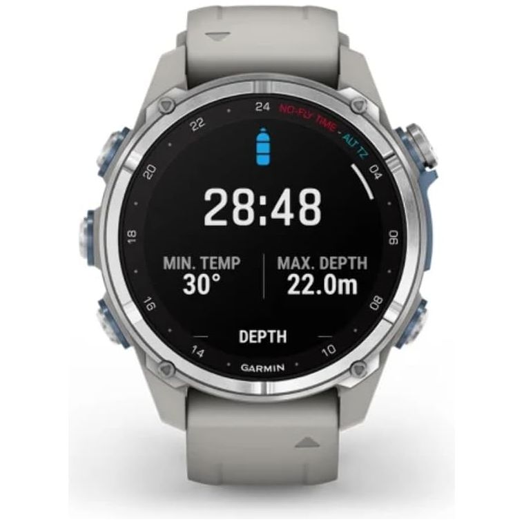 Buy Garmin,Garmin Descent Mk3 Dive Watch - 43mm Stainless Steel, Grey Fog Silicone Strap - Gadcet UK | UK | London | Scotland | Wales| Near Me | Cheap | Pay In 3 | Smart Watches